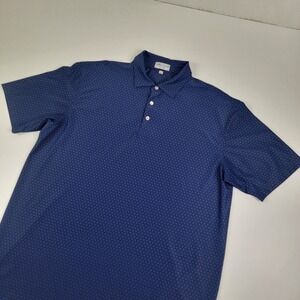 Peter Millar Summer Comfort Golf Polo Size XL Collared Short Sleeve Shirt Blue